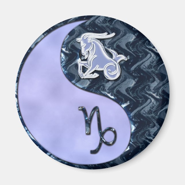 Capricorn Yin Yang Magnet (Framsidan)