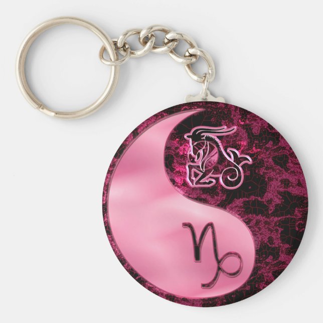 Capricorn Yin Yang Nyckelring (Framsidan)