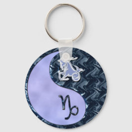 Capricorn Yin Yang Nyckelring