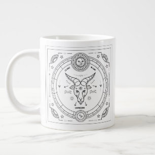 Capricorn Zodiac Anpassningsbar Birthday Mugg Jumbo Mugg