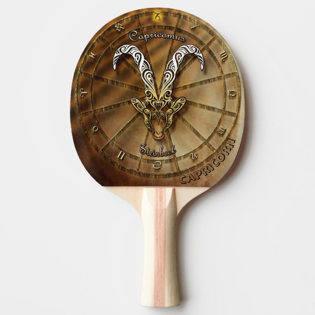 Capricorn Zodiac Astrology-design Pingisracket (Framsidan)