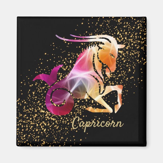 Capricorn - Zodiac Astrology Sign Magnet (Framsidan)