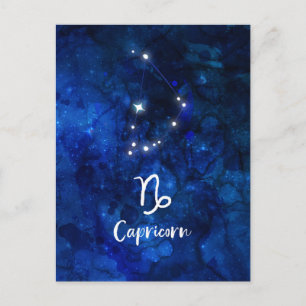 Capricorn Zodiac Constellation Galaxy Celestial Vykort