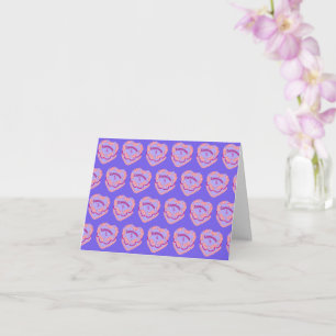 Capricorn Zodiac Coquette Heart Birthday Cake Kort