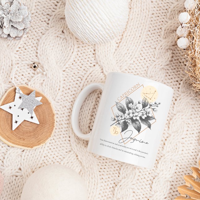 Capricorn zodiac-födelsemånadsfödelsedag kaffemugg (Capricorn birthday mug )