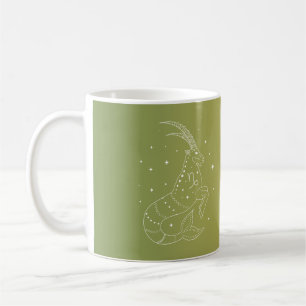 Capricorn zodiac horoscope stjärntecken gradient kaffemugg