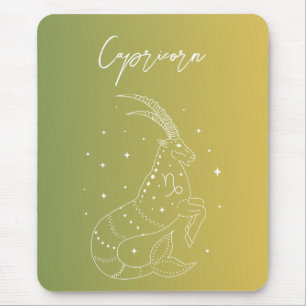 Capricorn zodiac horoscope stjärntecken gradient musmatta