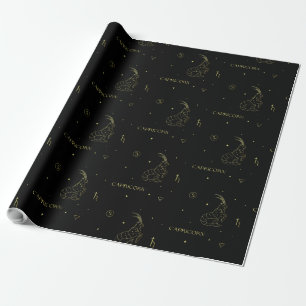 Capricorn zodiac horoscope stjärntecken gradient presentpapper