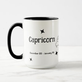 Capricorn Zodiac i december Mugg