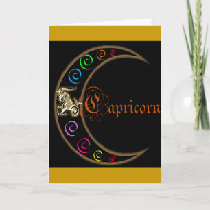 Capricorn Zodiac Måne Kort