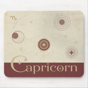 Capricorn Zodiac Mousepad Musmatta