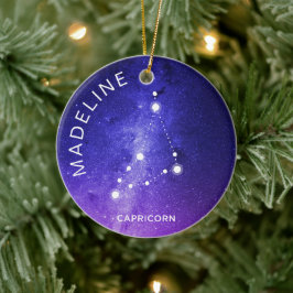 Capricorn Zodiac Ornament Personlig Zodiac Gift