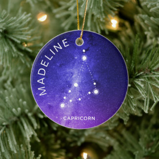 Capricorn Zodiac Ornament Personlig Zodiac Gift