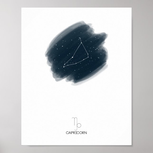 Capricorn Zodiac Poster (Framsidan)