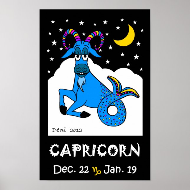 CAPRICORN - ZODIAC-POSTER POSTER (Framsidan)