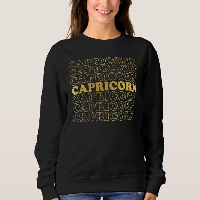Capricorn Zodiac Sign_1 T Shirt (Framsida)