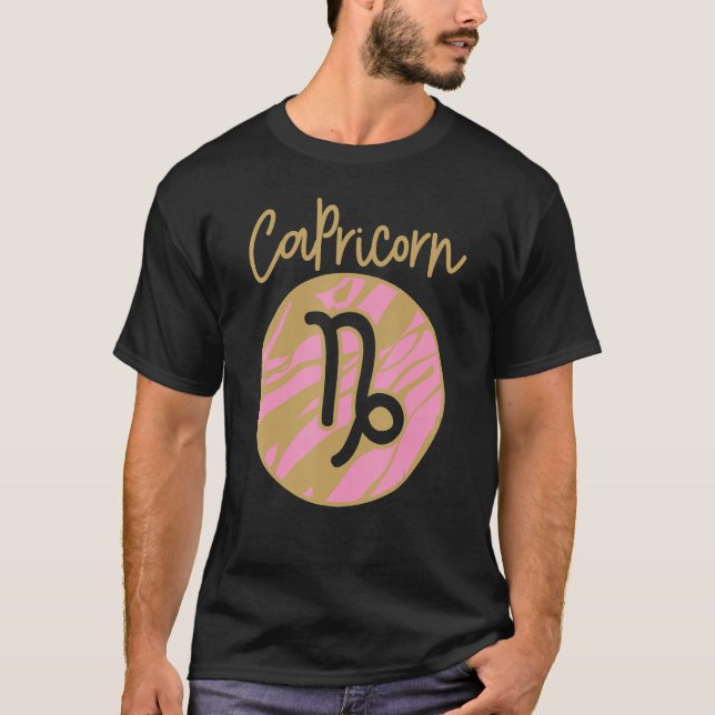 Capricorn Zodiac Sign_2 T Shirt (Framsida)