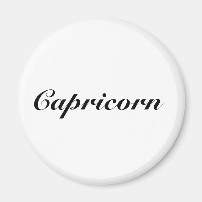 Capricorn Zodiac Sign Astrology elegant Classic Magnet (Framsidan)