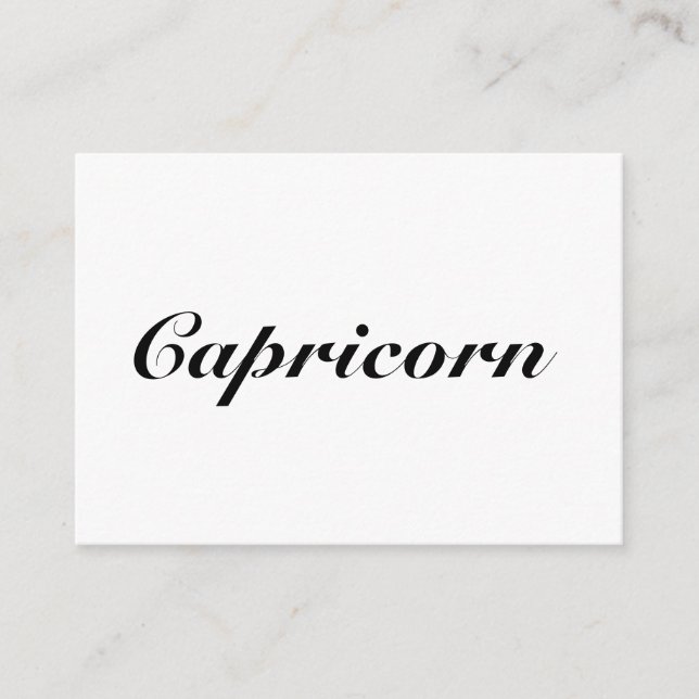 Capricorn Zodiac Sign Astrology elegant Classic Rådkort (Framsida)