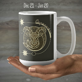 Capricorn Zodiac Sign Astrology Mandala Andlig Kaffemugg