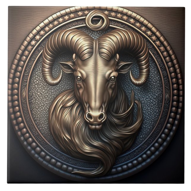 Capricorn Zodiac Sign Capricorn Horoscope Kakelplatta (Framsidan)