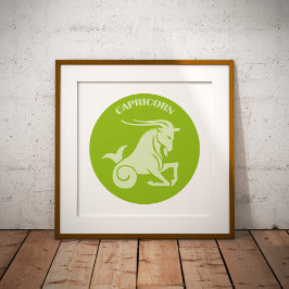 Capricorn, Zodiac Sign, Horoscope, Astrology Poster