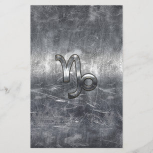 Capricorn Zodiac Sign in grunge disted stil Flygblad