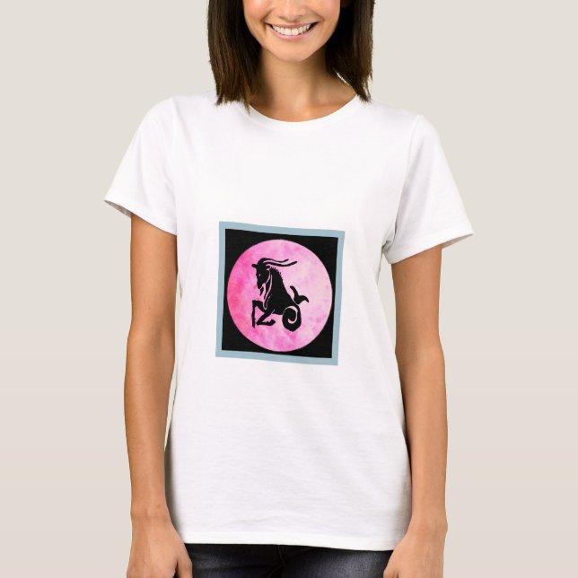 Capricorn Zodiac Sign Women's T-Shirt (Framsida)