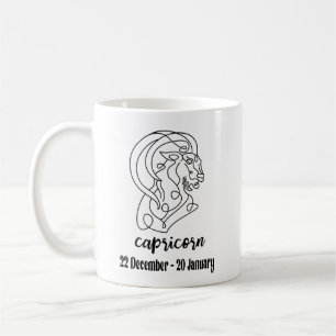 Capricorn, Zodiac Signs Kaffemugg