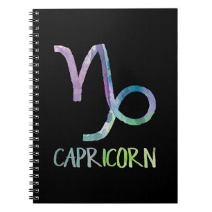 Capricorn Zodiac Symbol Astrology Sea Goat Gift Anteckningsbok