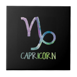 Capricorn Zodiac Symbol Astrology Sea Goat Gift Kakelplatta