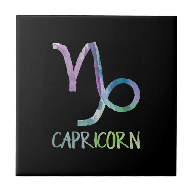 Capricorn Zodiac Symbol Astrology Sea Goat Gift Kakelplatta (Framsidan)