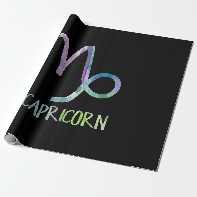 Capricorn Zodiac Symbol Astrology Sea Goat Gift Presentpapper (Utrullad)