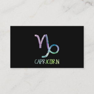 Capricorn Zodiac Symbol Astrology Sea Goat Gift Visitkort