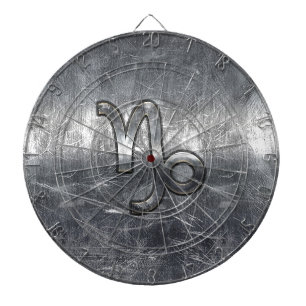 Capricorn Zodiac Symbol Distress Steel Decor Piltavla