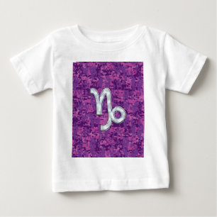 Capricorn Zodiac Symbol Fuchsia Digital Camouflage Tröja