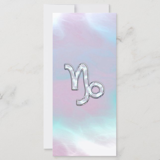Capricorn Zodiac Symbol Mor i Pearl Nacre (Framsida)