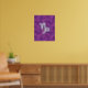 Capricorn Zodiac Symbol på Fuchsia Digital Camo Poster (Living Room 2)