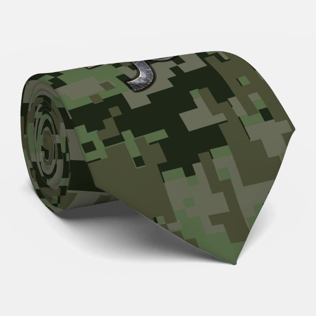Capricorn Zodiac Symbol Woodland Camouflage Slips (Rullad)