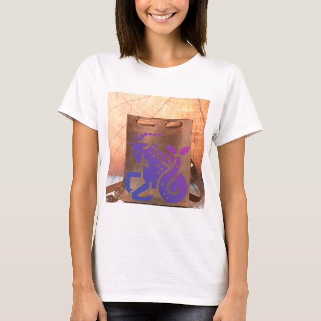 Capricorn Zodiac T Shirt (Framsida)