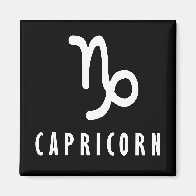 Capricorn zodiac-tecken magnet (Framsidan)