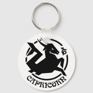 Capricorn Zodiac-tecken Nyckelring