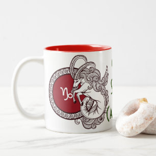 Capricorn zodiac-tecken personlig kaffe mugg