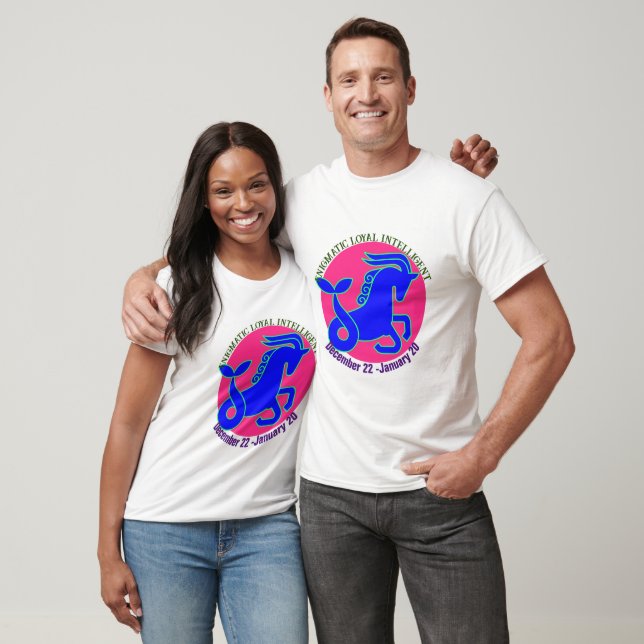 Capricorn Zodiac-tecken Personlig T-shirt (Unisex)