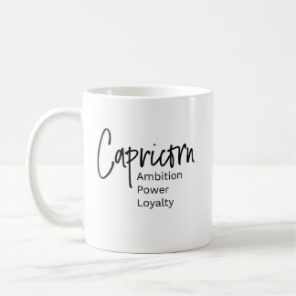Capricorn zodiac-tecken positiva egenskaper kaffemugg