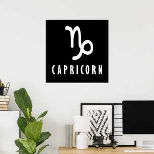 Capricorn zodiac-tecken poster