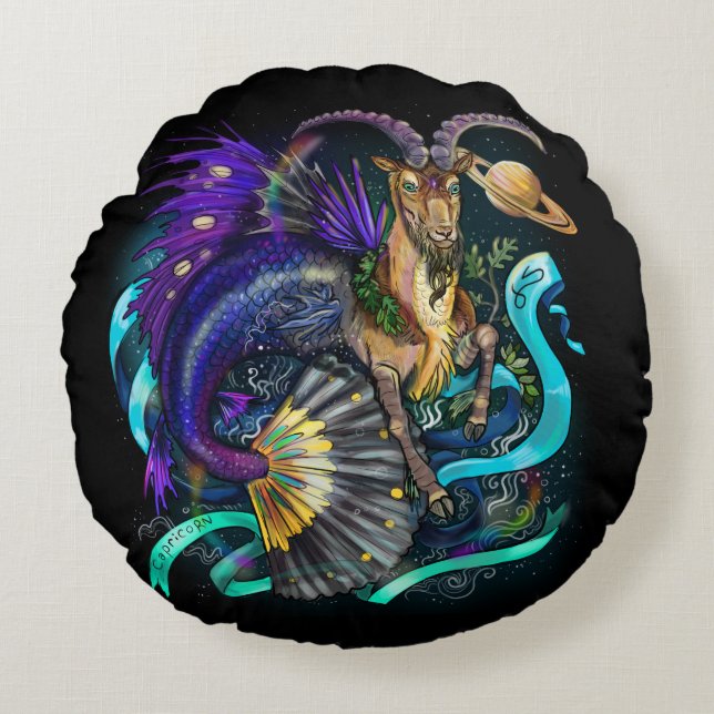 Capricorn zodiac-tecken rund kudde (Framsidan)