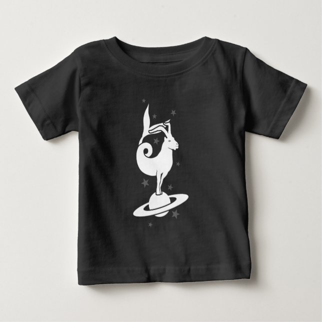 Capricorn zodiac-tecken t shirt (Framsida)