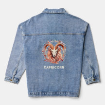 Capricorn Zodiac Women's Denim Jacka
