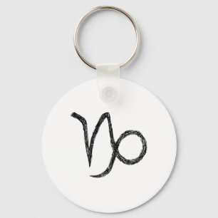 Capricorn. Zodiacastrologitecken Nyckelring